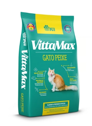 صورة Vittamax Gato Peixe - Fish Flavor 1 kg بروتين ( 30%) البرازيل