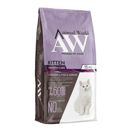 صورة طعام قطط Animal world  15 Kg كتن