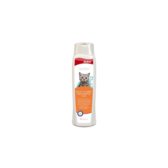صورة  Multi Coloured Hair Shampoo for Cat  200ml Bioline 