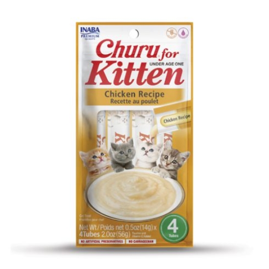 صورة CHURU FOR KITTEN Chicken Recipe INABA مكافأت الكريمة 