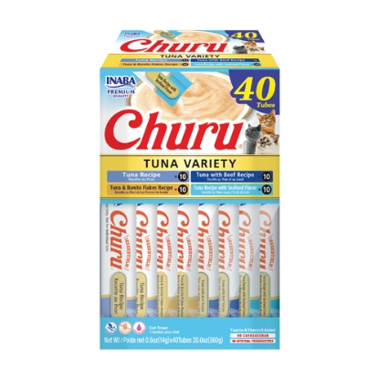 صورة CHURU 40 ct Tuna Variety Box INABA مكافأت الكريمة 