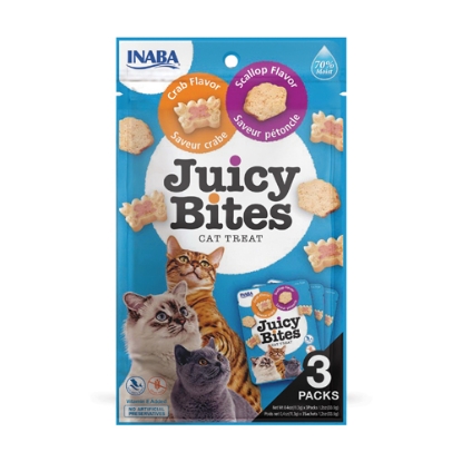 صورة JUICY BITES Crab and Scallop Flavors INABA قطع مكافأت 