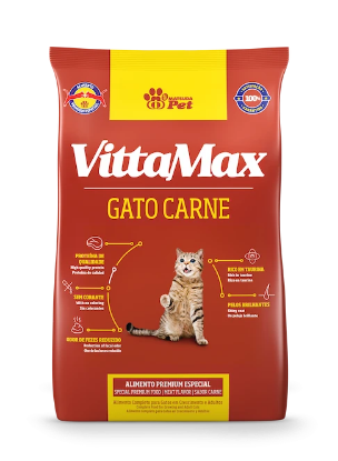 صورة Vittamax Gato Carne - meat  Flavor 1 kg بروتين ( 30%) البرازيل	