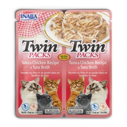 صورة TWIN PACKS Tuna & Chicken Recipe in Tuna Broth INABA