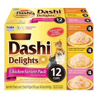 صورة DASHI DELIGHTS 12 ct Chicken Variety Pack INABA