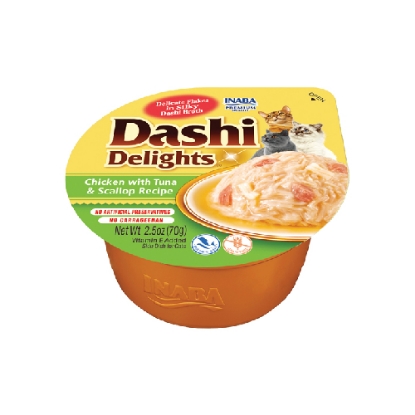 صورة DASHI DELIGHTS Chicken with Tuna & Scallop Recipe INABA