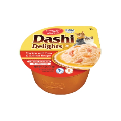 صورة DASHI DELIGHTS Chicken with Tuna & Salmon Recipe INABA