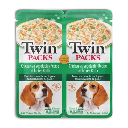 صورة TWIN PACKS Chicken with Vegetables Recipe in Chicken Broth INABA 