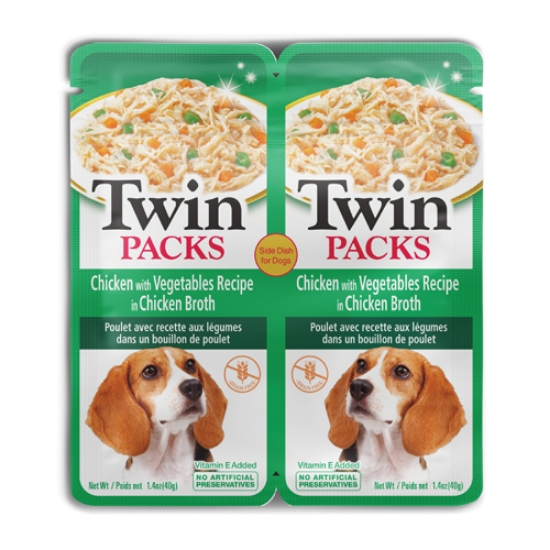 صورة TWIN PACKS Chicken with Vegetables Recipe in Chicken Broth INABA 