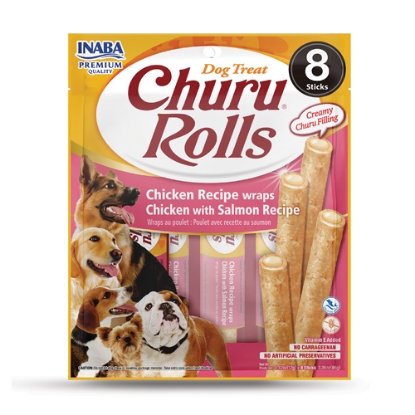 صورة CHURU ROLLS Chicken Recipe wraps Chicken with Salmon Recipe INABA