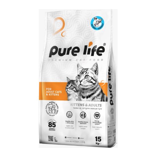 صورة PURELIFE ADULT CAT 27/10 FISH 15KG ( Premium food )