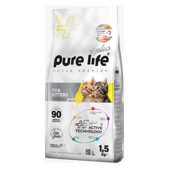 صورة PURELIFE PLUS KITTEN CAT 38/18 CHICKEN 1.5KG ( Super Premium food )